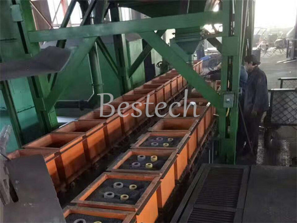 Steel shot filling  shell core production plant 