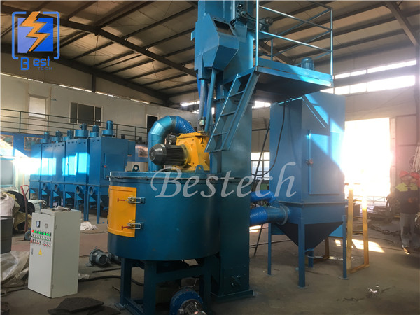 Q35 Turntable Type Shot Blasting Machine for Gear Parts 