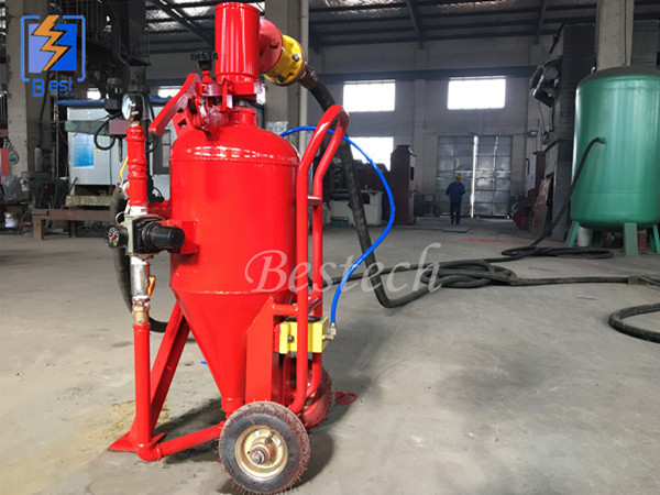 Dustless  sand blasting machine 