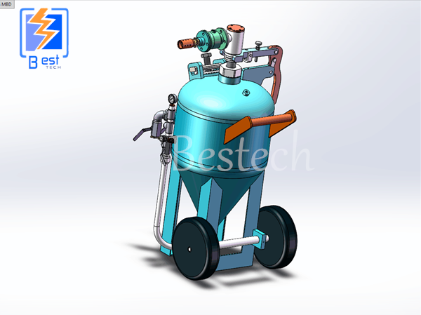 Wet sand blasting machine 