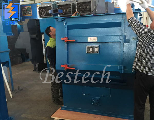 Rubber belt shot blasting machine 