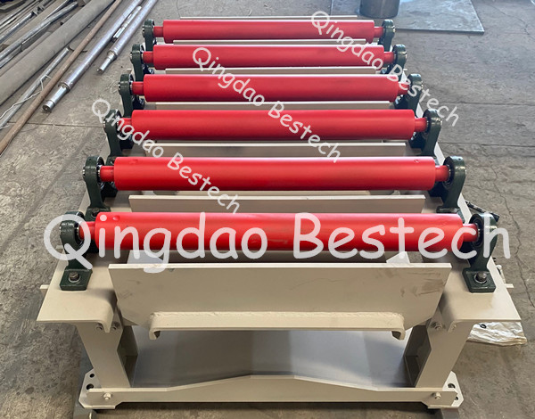 Roller type vibrating table for resin sand processing line 